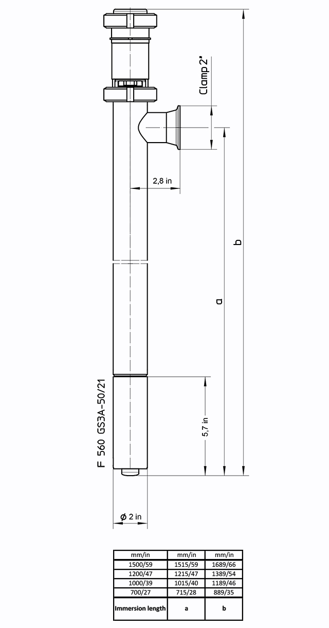 560-GS3A-S-50-Dimensions