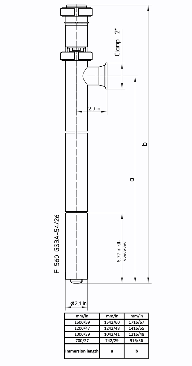 560-GS3A-S-54-Dimensions